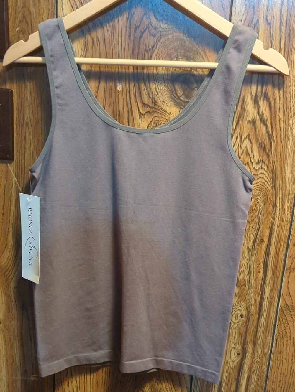 Rhonda Shear Mauve Scoop Neck Tank Top Women's Size 2X/3X